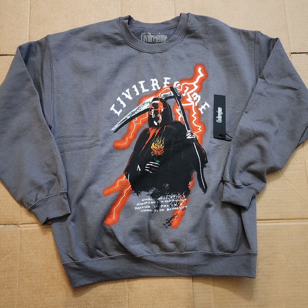Civil Regime Lightning Reaper Crewneck Sweatshirt